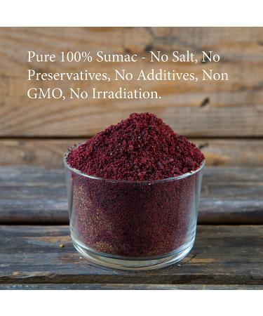 The Spice Way 100% Pure Sumac Seasoning Powder - 8 oz Resealable Bag | Non-GMO, No Salt, No Irradiation | Premium Sumak Spice - Buy Online on GoSupps.com