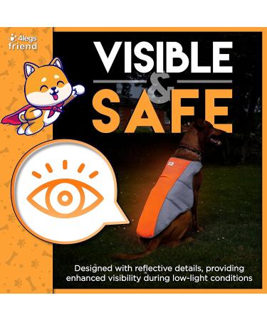 Breathable Cooling Vest for Hot Summer Days - Adjustable Light Weight Jacket with Reflector Strips - Orange/Gray XS - Buy Online on GoSupps.com