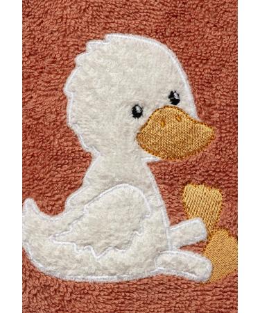 Terry Cloth Bib with Snap Fastener & Duck Appliqu | Edda Lou - International Shipping - Buy Online on GoSupps.com
