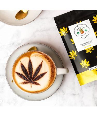 Cheerful Buddha Ground Coffee - Colombian Blend 100mg Arabica - Ground Coffee - Buy Online on GoSupps.com