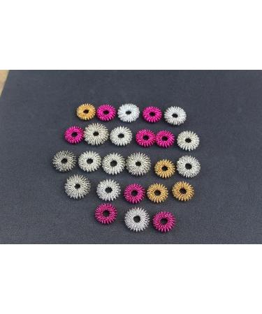 Jet Spiky Sensory Finger Rings - Acupressure Rings for Stress Relief | 10 Pack for Men Women & Kids - Buy Online on GoSupps.com