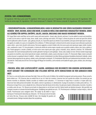 100% Natural Black Cumin Powder - Ground Black Cumin Flour (1kg) | No Additives - Ship Internationally - Buy Online on GoSupps.com