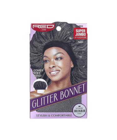 Red by Kiss Glitter Bonnet - Premium Quality Super Jumbo Jet Black Pearl Hair Cap - Buy Online on GoSupps.com