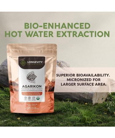 Longevity Botanicals Organic Agarikon Mushroom Powder - 100% Fruiting Body - 100g - Buy Online on GoSupps.com