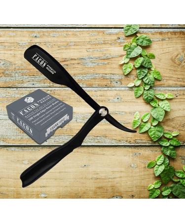 100 BLADES + Fac n Professional Japanese Straight Edge Barber Razor - Salon Quality Shavette - Buy Online on GoSupps.com
