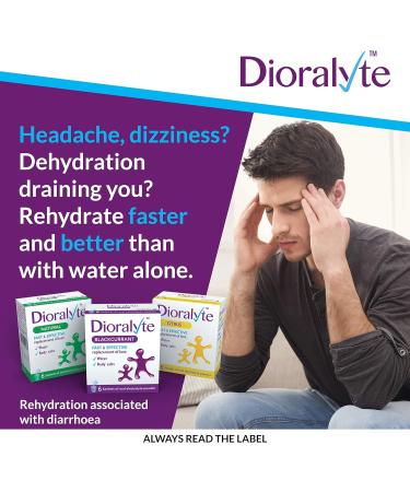 Dioralyte Natural - Fast & Effective Treatment for Dehydration - 6 Sachets - Buy Online on GoSupps.com