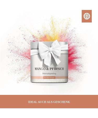 Buy Lowell 500g Body Peeling Sea Salt Scrub with Jojoba Oil - Mango & Peach | Nourishing Shower & Sauna Exfoliator - International Shipping Available - Buy Online on GoSupps.com