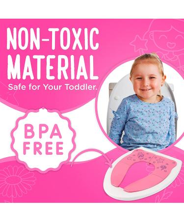 Cadily Princess Foldable Potty Training Seat for Toddlers - Portable Travel Potty Seat - Buy Online on GoSupps.com