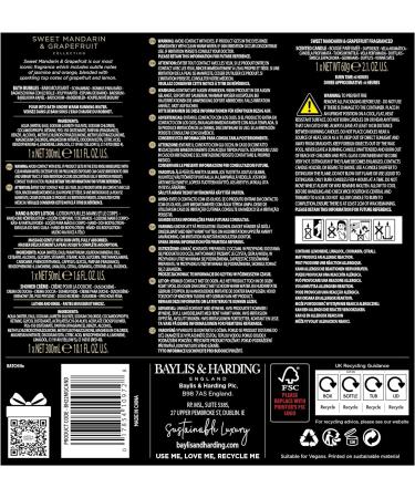 Baylis & Harding Sweet Mandarin & Grapefruit Candlelit Bathtime Gift Set - Vegan Friendly - Buy Online on GoSupps.com