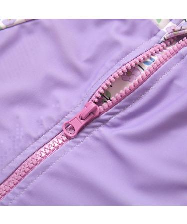 Bonverano Baby Girls UPF 50+ UV Protection One Piece Sunsuit with Sun Cap - Lavender 9-12 Months - Buy Online on GoSupps.com
