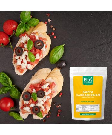 Kappa Carrageenan Powder (8.8oz / 250g) by Elo's Premium| Packaged In Canada| 100% All-Natural Vegan Thickener Stabilizer Gelling Agent| Non-GMO Vegan Non-MSG & Keto| Food Grade Kappa Carrageenan for Vegan Cheese Tofu Pudding & More - Buy Online on GoSupps.com