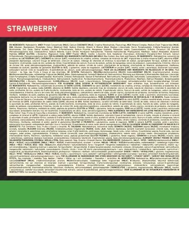Optimum Nutrition Serious Mass Protein Powder with Creatine Glutamine 25 Vitamins and Minerals Strawberry Flavour 16 Servings 5.45KG Strawberry 16 Servings (Pack of 1) - Buy Online on GoSupps.com