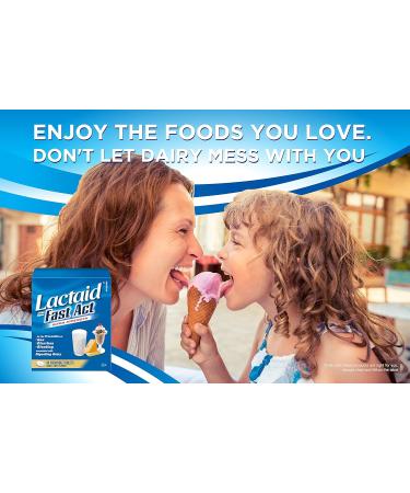 Lactaid Fast Acting Caplets - Lactose Enzyme Break Down - Gas Bloating or Diarrhea - Milk & Dairy - 40 Caplets Per Package Caplets Caplet - Buy Online on GoSupps.com