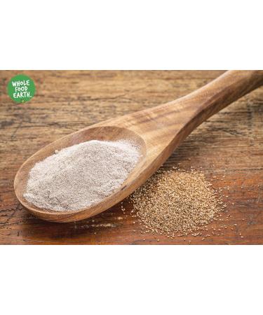 Wholefood Earth Organic White Teff Flour 1kg - GMO Free, Vegan, High Fibre, Protein Source | Certified Organic - Buy Online on GoSupps.com