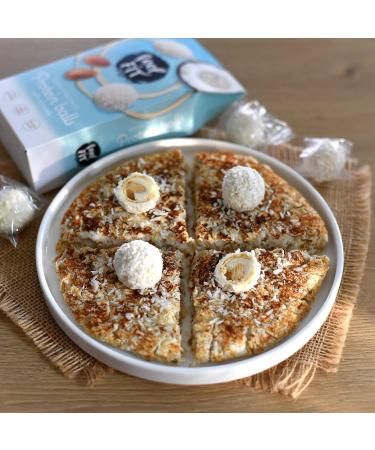 Feel FIT Protein Coconut Pralines with Almonds - 14 Packs (63g each) | No Added Sugar Healthy Snack for International Shipping - Buy Online on GoSupps.com