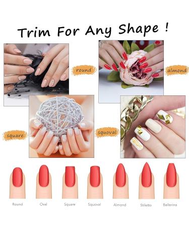 100pcs Fiberglass Nail Tips for Extensions - Professional Acrylic Manicure Tools for Women | Nail Salon Supply - Buy Online on GoSupps.com
