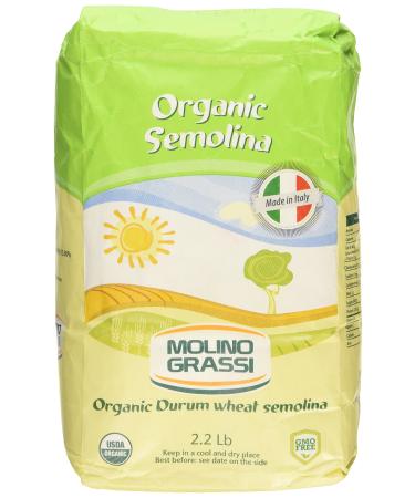 MOLINO GRASSI Organic Italian Semolina Flour, 35.2 OZ