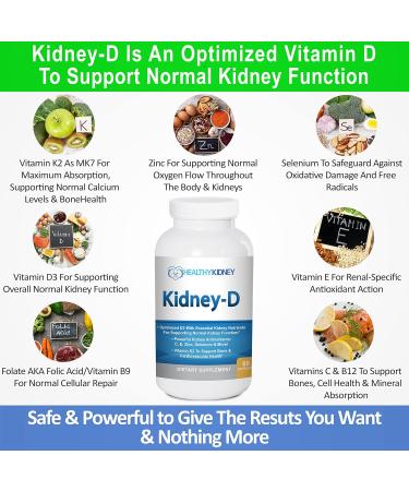 Kidney Restore & Kidney Shield 2-Pack Kidney Support and Kidney Cleanse Kidney-D Supplement Vitamin D Bundle - Buy Online on GoSupps.com