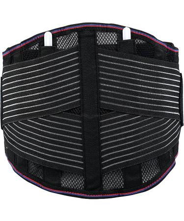Soles Lumbosacral Corset - Adjustable Neoprene Bandage for Back Pain Relief & Core Support - Unisex Black L - Buy Online on GoSupps.com