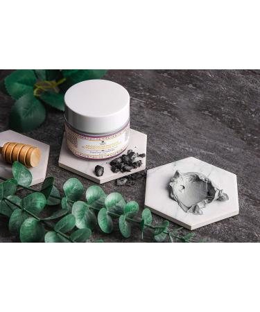 Nature Spell Activated Charcoal & Honey Purifying Face Mask 100 ml With Vitamin E Helps Remove Acne Unclog Pores & Dead Skin Cells - Made In The UK - Buy Online on GoSupps.com