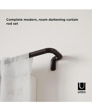 Umbra Twilight Black Out Window Curtain Rod 28 to 48 Wrap Around Adjustable Curtain Rod for Blackout Curtains Bronze 28 to 48-Inch Bronze - Buy Online on GoSupps.com