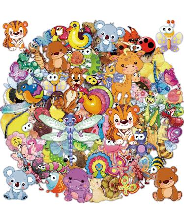 Aresvns Glitter Tattoo for Kids Colorful Cute Animal Temporary Tattoos for Girls and Boys Waterproof Non-toxic Long Lasting Fake Tattoo and Easy to Remove