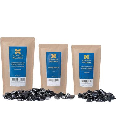 250g Shungite Tumbled Stones for Water Purification - Authentic Healing Crystal Infused Water - Shungite Nuggets for Cleansing and Filtering - Buy Online on GoSupps.com