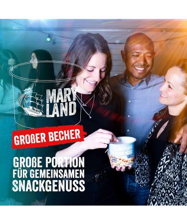 Maryland Snack Nuts Salt & Pepper 275g - Crispy Delicious Nut Mixture with Roasted Peanuts Cashews & Almonds - Reusable Cup - International Shipping - Buy Online on GoSupps.com
