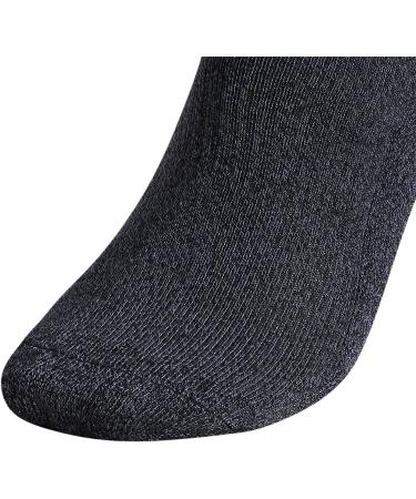 adidas Men's Athletic Cushioned 6-Pack Low Cut Socks - Black/Onix Grey - Buy Online on GoSupps.com