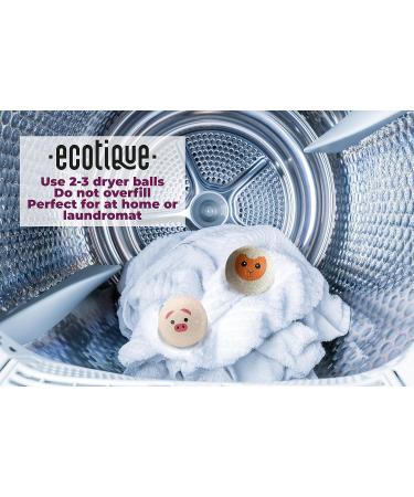 ECOTIQUE Wool Dryer Balls 100% Natural Fabric Softener Reusable Reduces Clothing Wrinkles and Saves Drying Time Saves Energy Costs Eco-Friendly Pack of 6 XL (Assorted Designs) - Buy Online on GoSupps.com
