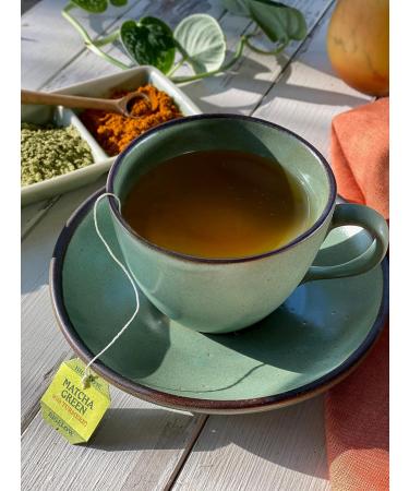 Bigelow Tea Matcha Green Tea with Turmeric Caffeinated 18 Count Box - Pack Of 6 - Buy Online on GoSupps.com
