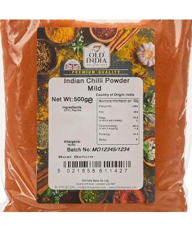 Old India Mild Indian Chilli Powder 500g - Authentic Spice Blend for Flavorful Dishes - Buy Online on GoSupps.com