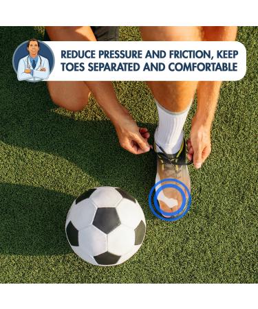 Dr. Frederick's Original Sport Bunion Pad & Toe Spacer - 4pcs | Soft Gel Cushion for Fast Bunion Pain Relief | Toe Separator for Active Lifestyle | Bunion Shield for Women & Men - Buy Online on GoSupps.com