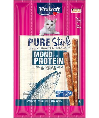 Vitakraft Pure Stick Cat Snack with Pollock - 20x4 Pieces | Ideal for Sensitive Stomachs - International Shipping - Buy Online on GoSupps.com