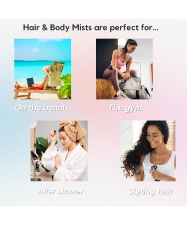 BEA'S Hair & Body Fragrance Mist 8.4 Fl Oz / 250 mL Sensuel Notes of Rose Jasmine Woody floral and fresh scent Almond Coconut Floral Lemon Raspberry Vanilla - Buy Online on GoSupps.com
