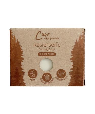 pandoo pandoo Shaving Soap 100g | Into the Woods | Shaving Cream for a Smooth Shave | For Men and Women | 1 Piece