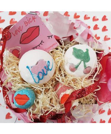 Bomb Cosmetics Love Sick 5 Piece Handmade Bath & Body Gift Set - Gift Wrapped 500g - Shop Internationally! - Buy Online on GoSupps.com