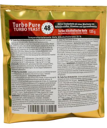 Prestige 48h Turbo Pure Alcohol Yeast 18% - 10-Pack | Noble Turbohefe | All-Purpose Yeast for Home Brewing & High-Proof Alcohol Production - Buy Online on GoSupps.com