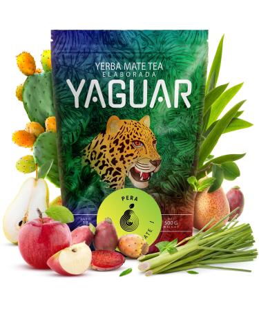 Venusti sp Z oo Yaguar Pera 05 kg Brazilian yerba mate with pear flavor 500 g Mild fruit flavor Lots of natural caffeine Traditional production methods
