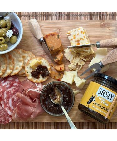 SRSLY Low Carb Pickle | 300g x 2 Jars | Small Chunk Pickle | Delicious & Tangy | Low Calorie | Low Sugar | Vegan | Only 0.8g Carbs & 5 Kcals Per Tbsp | Seriously Low Carb Keto Friendly Food - Buy Online on GoSupps.com