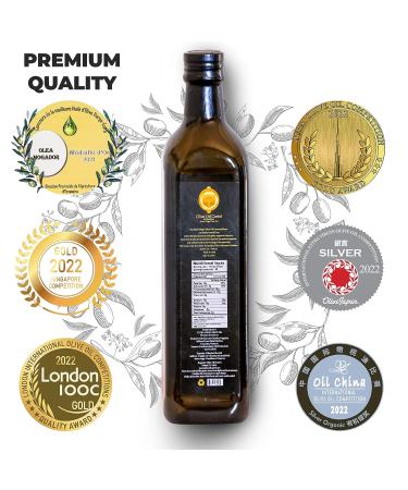 Olive Oil Cartel Premium Moroccan Extra Virgin Olive Oil - 25.4 FL Oz - High Polyphenol Gold Award Winner - Low Acidity - Unblended Single Source Family Farm EVOO - Cooking Gift - Picholine Marocaine - Buy Online on GoSupps.com