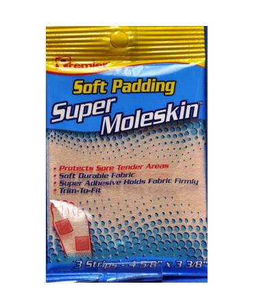 Premier Super Moleskin for Corns and Calluses - Package of 3 Sheets
