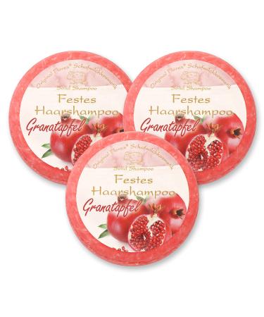 Florex Solid shampoo for hair 3 x 58g pomegranate with sheep's milk wrapped in plastic film