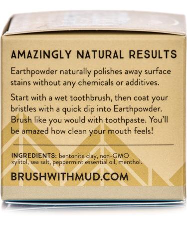 Redmond Earthpowder All Natural Tooth and Gum Powder Bentonite Clay Peppermint 1.8 Ounce (Pack of 1) Peppermint - Buy Online on GoSupps.com