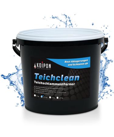 Koipon Teichclean 2.5 kg pond sludge remover biological dismantling of pond sludge pond cleaning of leaves mud and deposits for fish pond or garden pond - Buy Online on GoSupps.com