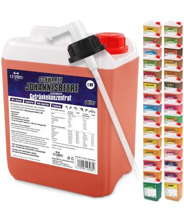 C.P.Sports beverage syrup for mineral drink i syrup sugar-free for vital drink black berry with vitamins i beverage concentrate for mixing with water for sports drink I 10 liters + 2 pump dispenser black berry 5 l (2 Pack)