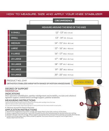Buy OTC Knee Stabilizer Wrap | ROM Hinged Bars | Large Black Orthotex - International Shipping - Buy Online on GoSupps.com