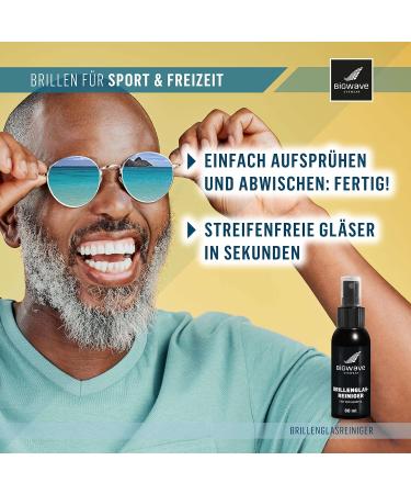 Bigwave Glasses Cleaner - 60ml Premium Alcohol-Free Spray for Gentle Cleaning of All Glasses Sports Glasses iPhones & Laptops - Buy Online on GoSupps.com