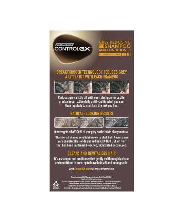 Just For Men Control GX 2 in 1 Grey Reducing Shampoo & Conditioner - 5 oz | Best Grey Hair Solution | International Shipping Available - Buy Online on GoSupps.com