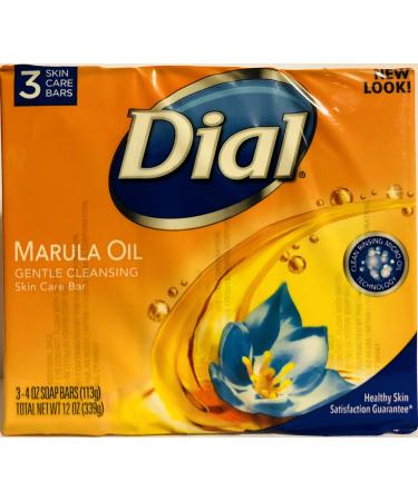 Dial Skin Care Bar with Marula Oil - Gentle Cleansing - 4 OZ Per Bar - 3 Count Bars - 4 Packages - Buy Online on GoSupps.com